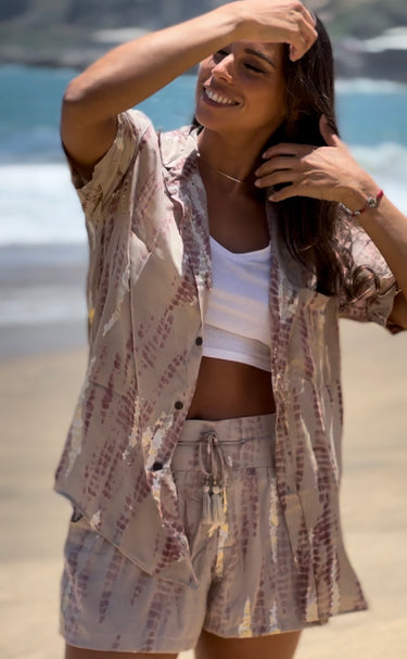 Conjunto short y blusa tie dye
